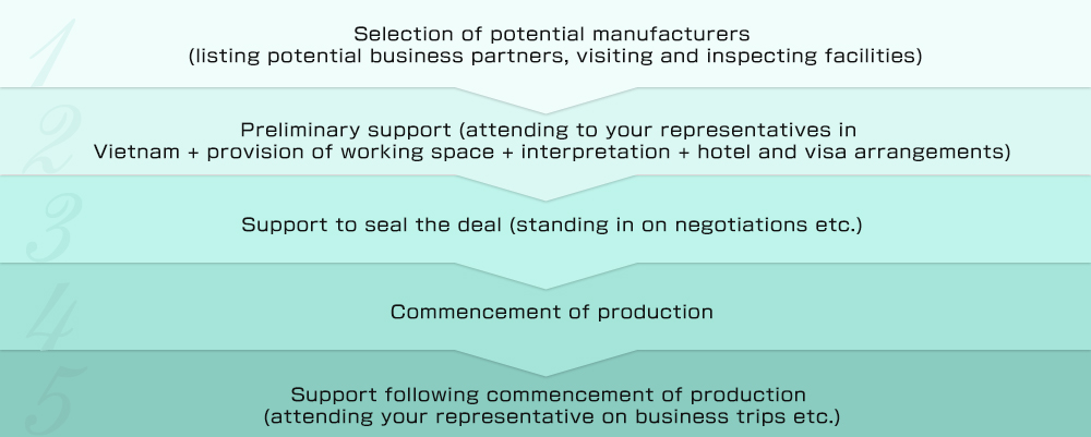 Basic flow to expand into Vietnam